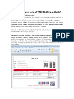 How To Create Lots of TAX BILLS in A Flash-Dynamic Data Forms, Reports - Invoices and QR CODES