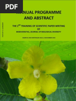 Download THE 2ND TRAINING OF SCIENTIFIC PAPER WRITING OF BIODIVERSITAS JOURNAL OF BIOLOGICAL DIVERSITY by Biodiversitas etc SN44993302 doc pdf