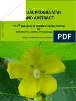 The 2ND Training of Scientific Paper Writing of Biodiversitas, Journal of Biological Diversity