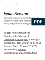 Isaac Newton - Wikipedia Bahasa Indonesia, Ensiklopedia Bebas