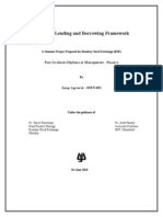 Securities Lending and Borrowing Framework: Post-Graduate Diploma in Management - Finance