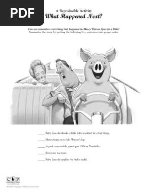 mercy watson goes for a ride activity sheet 1 pdf