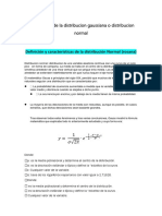 Fundamento de La Distribucion Gaussiana o Distribu