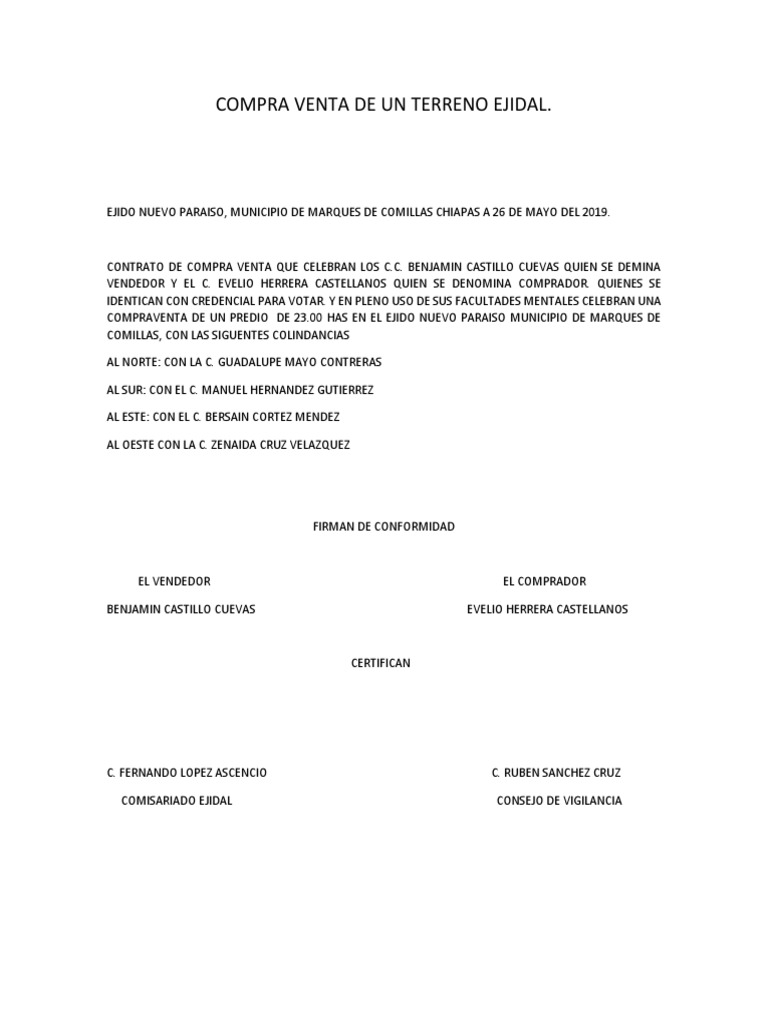 COMPRA VENTA DE UN TERRENO EJIDAL.docx