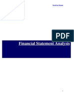 Financial Statement Analysis: Draft For Review