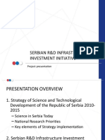 Serbian R&D Infrastructure Investment Initiative: Project Presentation