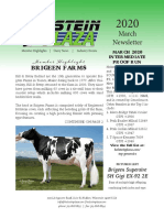 March Holstein Plaza Newsletter 