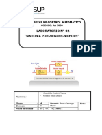 Laboratorio N°2 Sintonización Ziegler - Nichols C5 PDF
