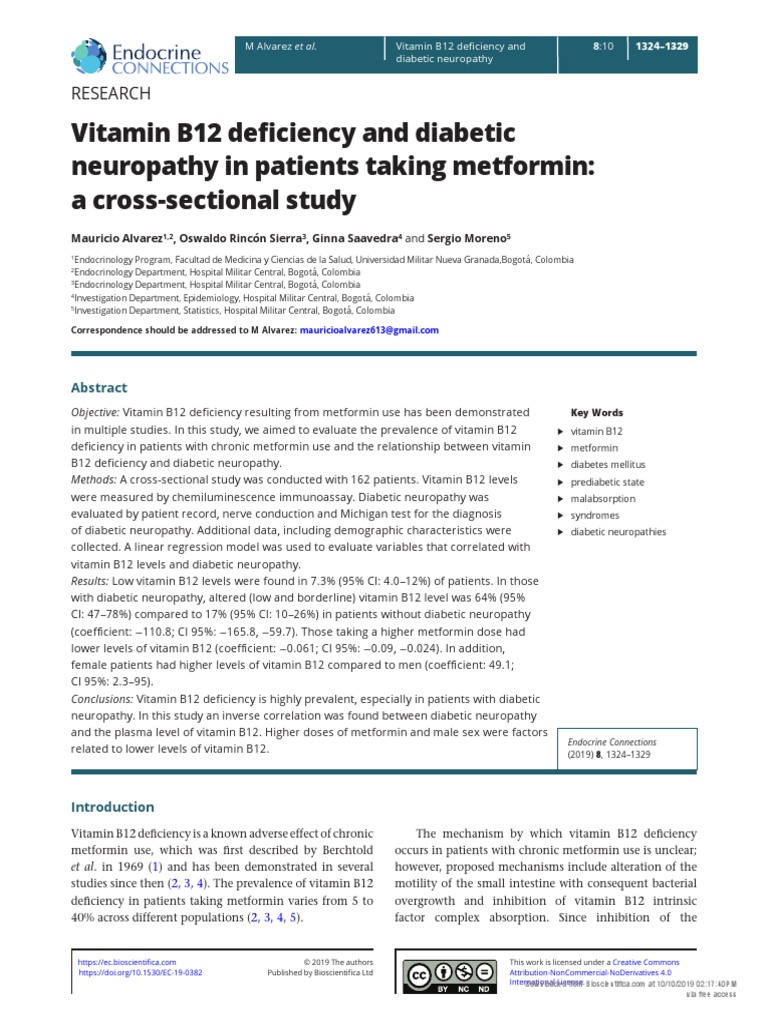 (20493614 Endocrine Connections) Vitamin B12 Deficiency and Diabetic