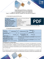 Guia de actividades y rúbrica de evaluación_Fase 3_ Establecer solución estudio de caso unidad 3