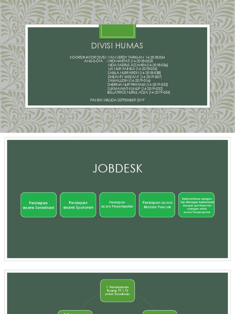 Divisi Humas 2019 | PDF