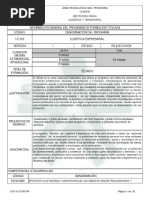 Tecnico en Logistica Empresarial PDF