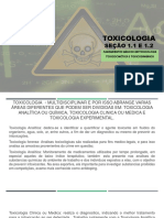 Toxicologia Seção 1.1 1.2