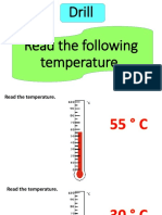 Temperature Word Problem Solving