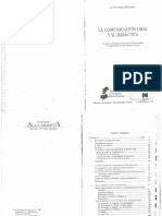 Reyzabal Maria Victoria La Comunicacion Oral y Su Didactica 1 PDF