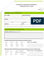 Formulario Solicitud de Rectificativa