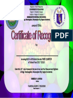 CONVOCATION Certificate 2017 - Attendance