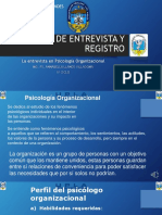 TECNICAS DE ENTREVISTA Y REGISTRO Laboral Organizacional