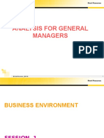 Analysis For General Management