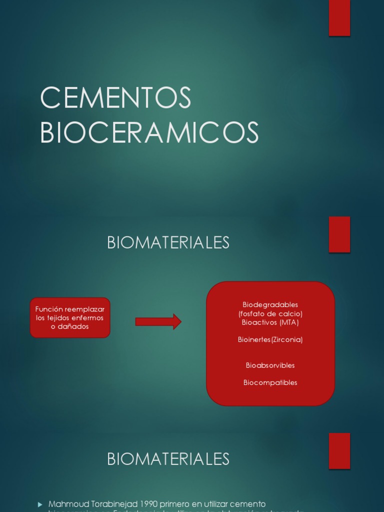 Cementos Biocerámicos en Endodoncia | PDF