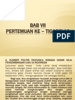 BAB VII, PERTEMUAN KE - TIGABELAS