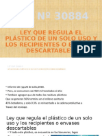 1° EXPOSICIÓN - Ley Que Regula El Plastico de Un Solo Uso
