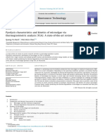 Pyrolysis Characteristics and Kinetics of Microalgae Via Thermogravimetric Analysis (TGA) - A State-Of-The-Art Review PDF