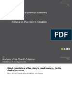 Qualification of Potential Customers: Analysis of The Client's Situation