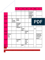 Niken's Time Table