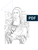 Mona Lisa Coloring Page