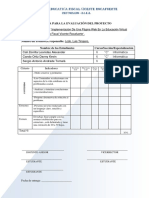 Rubrica para Proyecto