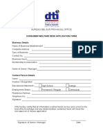 CWDO and Bagwis Application Form (Blank)