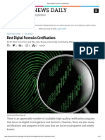 Best Digital Forensics Certifications