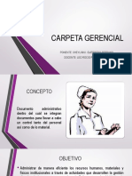 Carpeta gerencial enfermería administración recursos