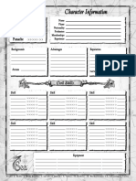 7th Sea - Character Sheet PDF