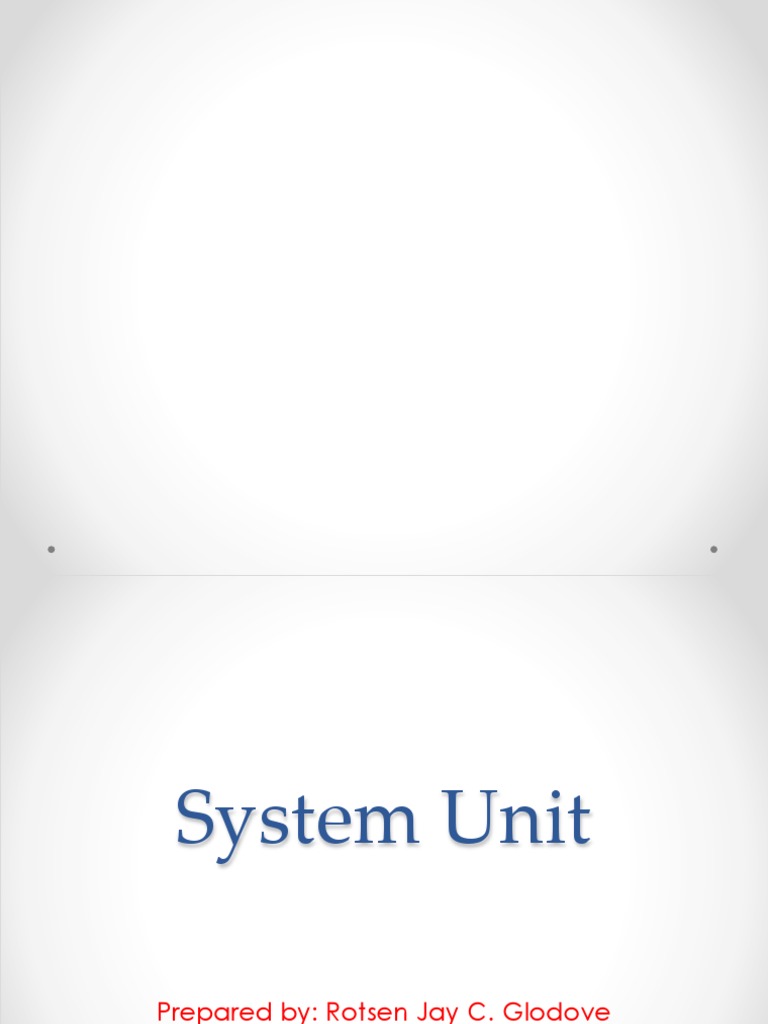 Computer Hardware System Unit | PDF