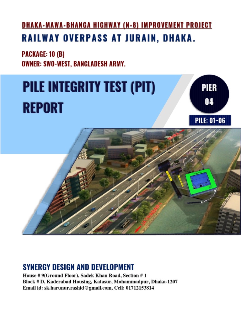 Pile Integrity Test Report for Jurain | PDF | Technology & Engineering