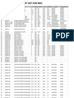 Rotating Equipment List For NDC