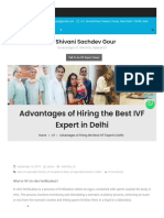 Advantages of Hiring the Best IVF Expert in Delhi