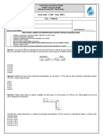 Teste Física 2º Ano EM