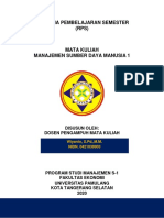 Wiyanto - UNPAM - RPS Manajemen Sumber Daya Manusia 1