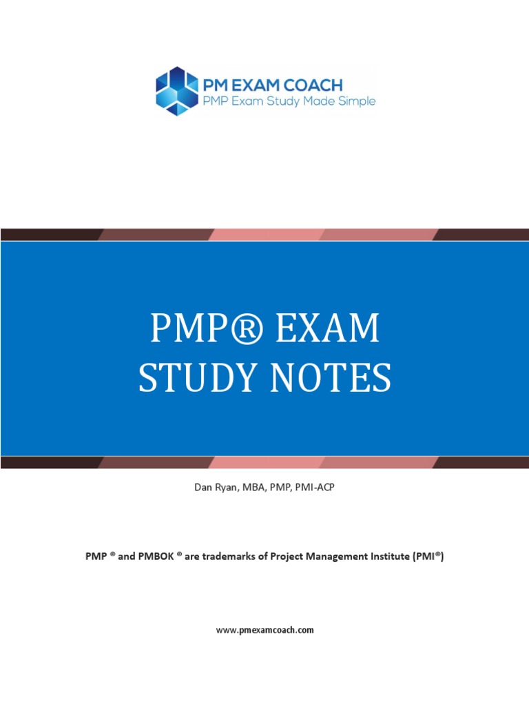 PMP Notes Final | PDF | Career & Growth | Self-Improvement