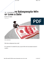 6 Reasons Salespeople Win or Lose A Sal