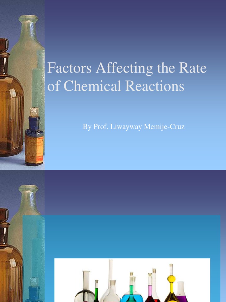 Factors That Affect Chemical Reaction Rates An Analysis of How