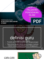 LMCP1112 Falsafah Pendidikan Islam Projek Akhir - Guru