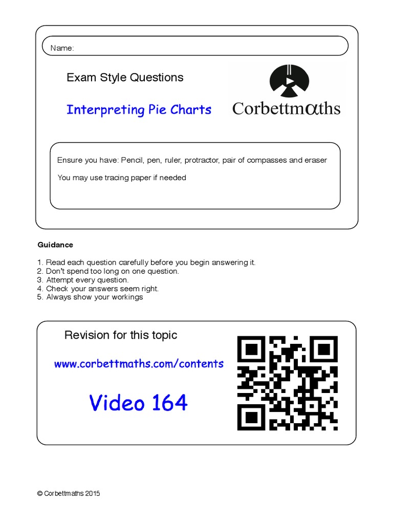 Reading Pie Charts PDF | PDF