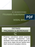 Pinjaman Subordinasi & Modal Bank