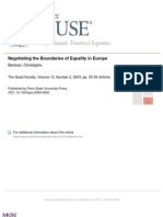 Negotiating The Boundaries of Equality in Europe: Bertossi, Christophe
