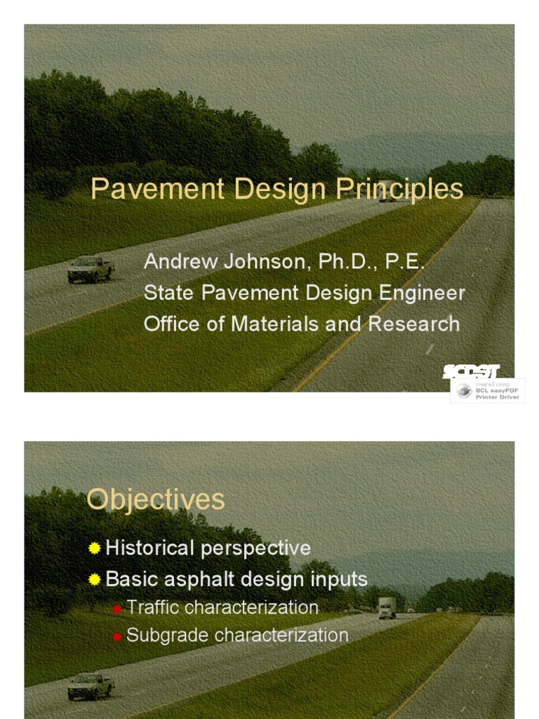 Pavement Design Principles Overview | PDF | Road Surface | Road