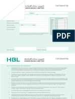 Cash Deposit Slip PDF